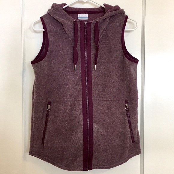 Columbia Fleece Vest Purple - Picture 1 of 7
